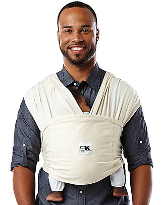 Baby K'tan Fascia Portabebè Ergonomica 5 in 1 Facilissima, Natural - 100% Cotone Biologico GOTS - Si indossa come una t-shirt! Fasce Portabebé