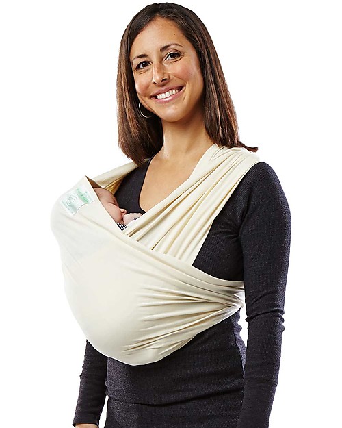 Baby K'tan Fascia Portabebè Ergonomica 5 in 1 Facilissima, Natural - 100% Cotone Biologico GOTS - Si indossa come una t-shirt! Fasce Portabebé