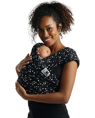 Baby K'tan Fascia Portabebè Ergonomica 5 in 1 Facilissima, Sweetheart Black - 100% cotone - Si indossa come una t-shirt! Fasce Portabebé_