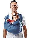 Baby K'tan Fascia Portabebè Ergonomica Facilissima 5 in 1, Denim - 100% Cotone - Si indossa come una t-shirt! Fasce Portabebé