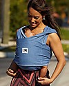 Baby K'tan Fascia Portabebè Ergonomica Facilissima 5 in 1, Denim - 100% Cotone - Si indossa come una t-shirt! Fasce Portabebé