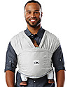 Baby K'tan Fascia Portabebè Ergonomica Facilissima 5 in 1, Grigio chiaro - 100% Cotone - Si indossa come una t-shirt! Fasce Portabebé