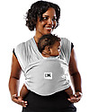 Baby K'tan Fascia Portabebè Ergonomica Facilissima 5 in 1, Grigio chiaro - 100% Cotone - Si indossa come una t-shirt! Fasce Portabebé