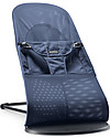 BabyBjörn Sdraietta Balance Soft con Tessile in Rete, Blu - Fino a 2 anni! Sdraiette_