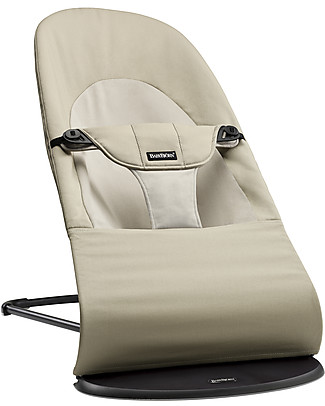 BabyBjörn Sdraietta Balance Soft, Kaki + Beige - 100% cotone, fino a 2 anni! Sdraiette