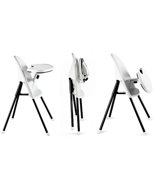 BabyBjörn Seggiolone Richiudibile, Verde Mare - Chiusura di Sicurezza e Vassoio Smontabile Seggioloni Pappa