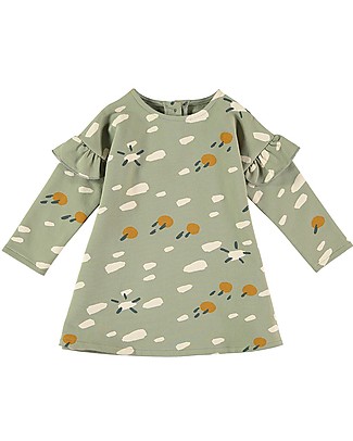 BabyClic Abito Ampio con Volant - What a Day - Cotone bio Elasticizzato Vestiti_
