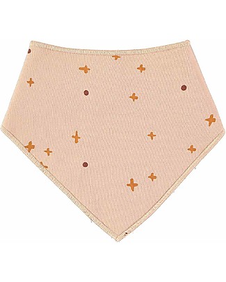 BabyClic Bavaglino Bandana pacco da 2 - Nude - Spugna di Cotone Bavagli a Bandana