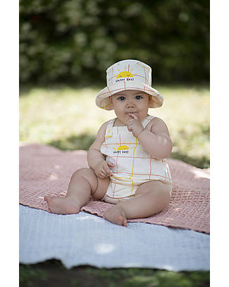 BabyClic Body Pagliaccetto - Grid - 100% Jersey di Cotone Biologico Tutine Corte