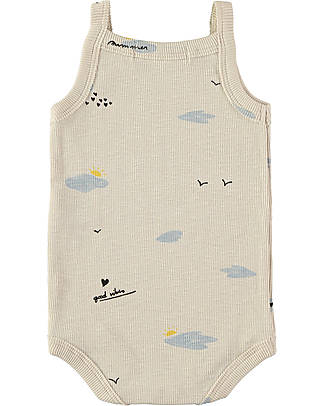 BabyClic Body Smanicato - Summer Vibes - Cotone Biologico Body Manica Corta