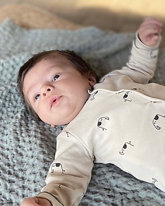 BabyClic Completo Baby Maglia + Pantaloni - Elefanti - 100% Cotone bio Completi