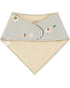 BabyClic Confezione da 2 Bavaglini Bandana - Mini Animals - Spugna e Jersey di Cotone Bio Bavagli a Bandana