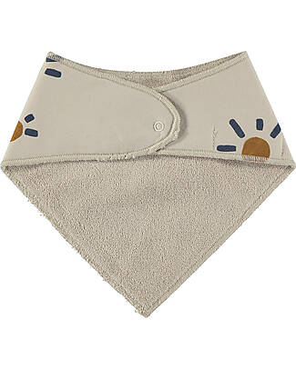 BabyClic Confezione da 2 Bavaglini Bandana - Sunny Days - Spugna e Jersey di Cotone Bio Bavagli a Bandana