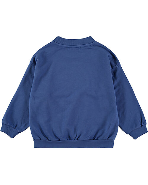 BabyClic Felpa Con Bottoni Sulle Spalle - Blu - 3 Birds Klein Felpe