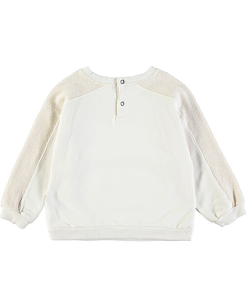 BabyClic Felpa Maniche Lunghe - Bianco - Mela Blu Felpe