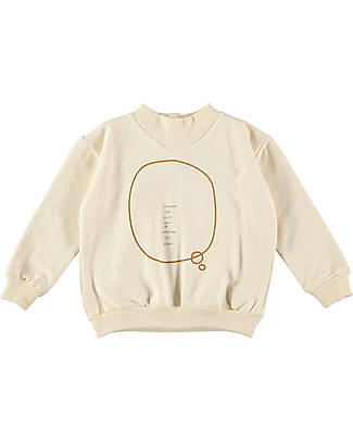 BabyClic Felpa Maniche Lunghe - Change Panna - Cotone Biologico Felpe