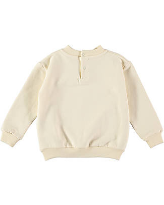 BabyClic Felpa Maniche Lunghe - Change Panna - Cotone Biologico Felpe