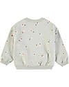 BabyClic Felpa Maniche Lunghe - Grigio Chiaro - Mini Animals Felpe
