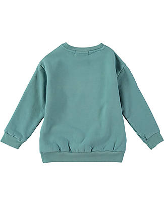 BabyClic Felpa Maniche Lunghe - Smile Emerald - Cotone Biologico Felpe