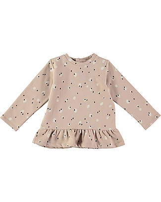 BabyClic Felpa Maniche Lunghe - Spots Rosa - Cotone Biologico Felpe