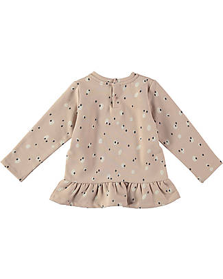 BabyClic Felpa Maniche Lunghe - Spots Rosa - Cotone Biologico Felpe