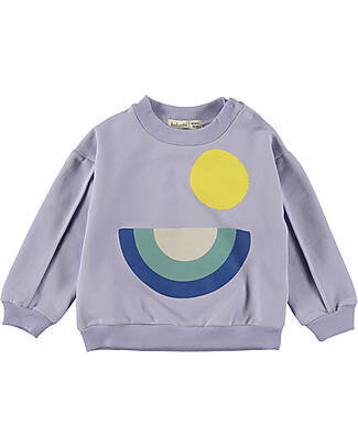BabyClic Felpa Maniche Lunghe - Sunrise - Malva - Cotone Biologico Felpe