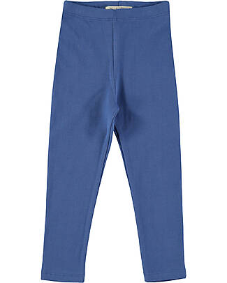 BabyClic Leggings - Blu Elettrico - con Vita Elasticizzata - Cotone Bio Leggings