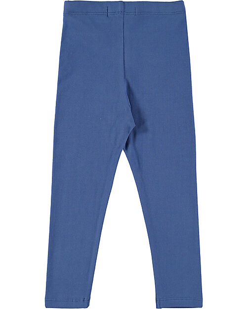 BabyClic Leggings - Blu Elettrico - con Vita Elasticizzata - Cotone Bio Leggings