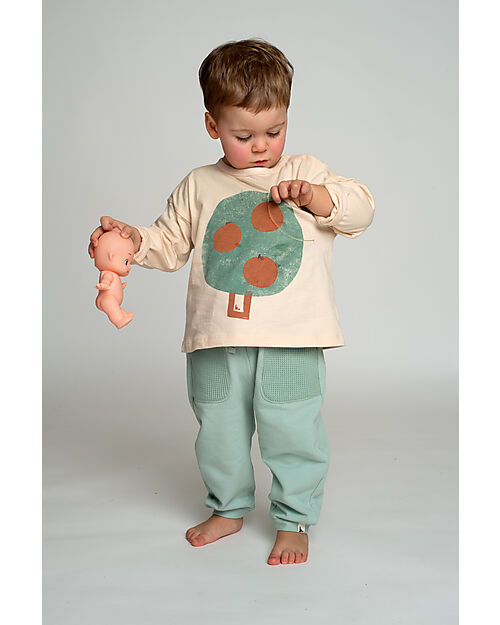 BabyClic Maglia Maniche Lunghe - Albero di Arance - Cotone Maglie Manica Lunga
