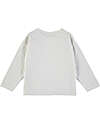 BabyClic Maglia Maniche Lunghe - Bianco - Mela - Cotone Maglie Manica Lunga
