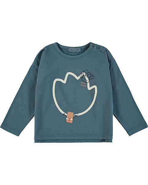 BabyClic Maglia Maniche Lunghe - Blu - Artichef - Cotone Maglie Manica Lunga