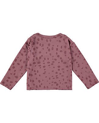 BabyClic Maglia Maniche Lunghe - Prints Grape - 100% Jersey di Cotone Bio Maglie Manica Lunga
