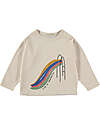 BabyClic Maglia Maniche Lunghe - Rainbow - 100% Jersey di Cotone Bio Maglie Manica Lunga