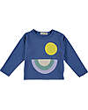 BabyClic Maglia Maniche Lunghe - Sunrise - Blu Elettrico - 100% Jersey di Cotone Bio Maglie Manica Lunga