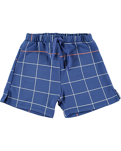 BabyClic Pantaloncini Corti - Con Coulisse In Vita - Grid Klein Pantaloni Corti