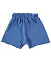 BabyClic Pantaloncini Corti - Emporda - Blu Elettrico - Felpa di Cotone Bio Pantaloni Corti