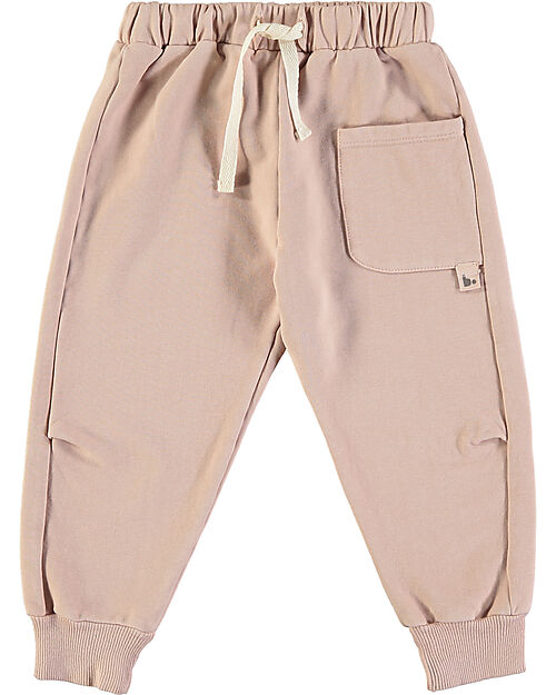 BabyClic Pantaloni Bruc con Coulisse in Vita - Rosa Chiaro - Cotone Pantaloni Lunghi