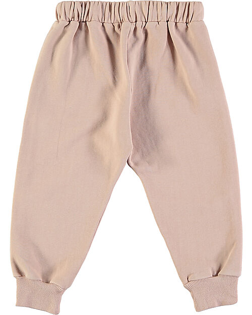BabyClic Pantaloni Bruc con Coulisse in Vita - Rosa Chiaro - Cotone Pantaloni Lunghi