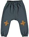 BabyClic Pantaloni con Bordi Elasticizzati - Blu - Cotone bio Pantaloni Lunghi