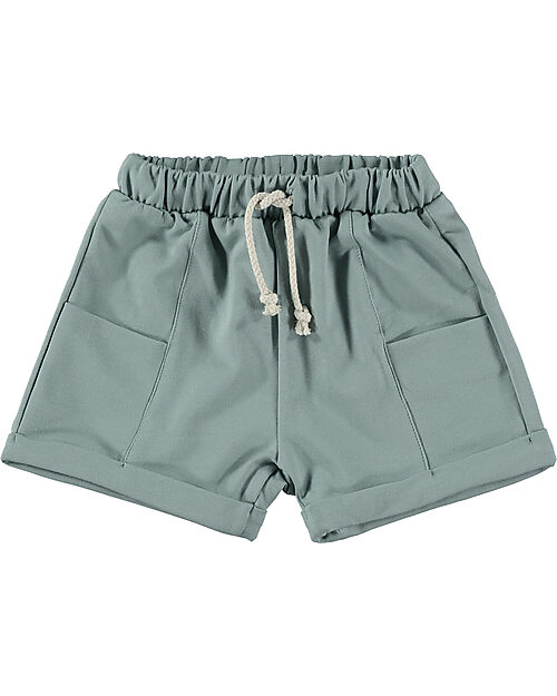 BabyClic Pantaloni Corti - Con Coulisse In Vita - Verdi Pantaloni Corti