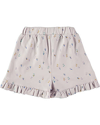 BabyClic Pantaloni Corti con Volant - Lavanda - 100% Jersey di Cotone Biologico Pantaloni Corti