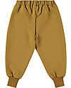 BabyClic Pantaloni da Tuta - con Coulisse - Say Cheese - Curry - Cotone Bio Pantaloni Lunghi