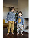 BabyClic Pantaloni da Tuta - con Coulisse - Say Cheese - Curry - Cotone Bio Pantaloni Lunghi