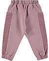 BabyClic Pantaloni Leo con Coulisse in Vita - Grape - Cotone Pantaloni Lunghi