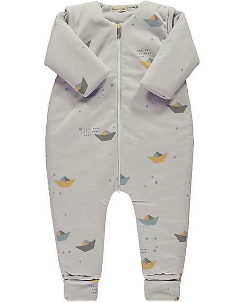 BabyClic Sacco Nanna con Gambe e Zip - TOG 2.5 - 80 cm - Paper Sacchi Nanna