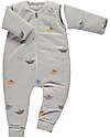 BabyClic Sacco Nanna con Gambe e Zip - TOG 2.5 - 80 cm - Paper Sacchi Nanna