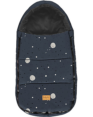 BabyClic Sacco Nanna per Carrozzina e Ovetto Gruppo 0 Oslo - Sky Azul - Nero/Blu Sacchi Passeggino