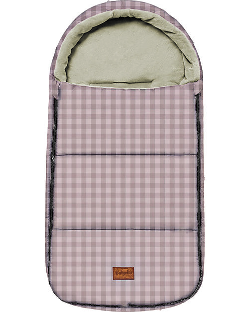 BabyClic Sacco Universale Oslo - Rosa - Vichy - 35x74 cm - TOG 4,5 - Ovetto/Navicella e Gruppo 0 Sacchi Passeggino