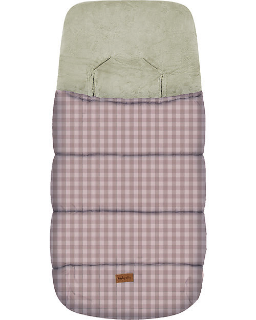 BabyClic Sacco Universale Passeggino Iceberg - Vichy Rosa - TOG 4,5 - 90x41,5 cm Sacchi Passeggino