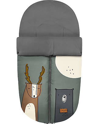 BabyClic Sacco Universale Passeggino Nanouk - Forest Animals - 93x48x3cm Sacchi Passeggino